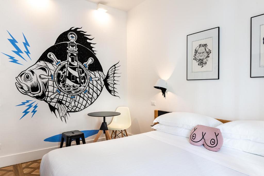 Postel nebo postele na pokoji v ubytování Sleep B&B