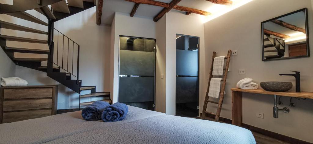 Postel nebo postele na pokoji v ubytování Agriturismo Il Medeghino