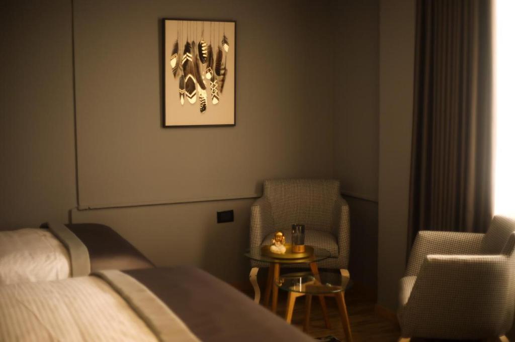 Posezení v ubytování Triss Hotel