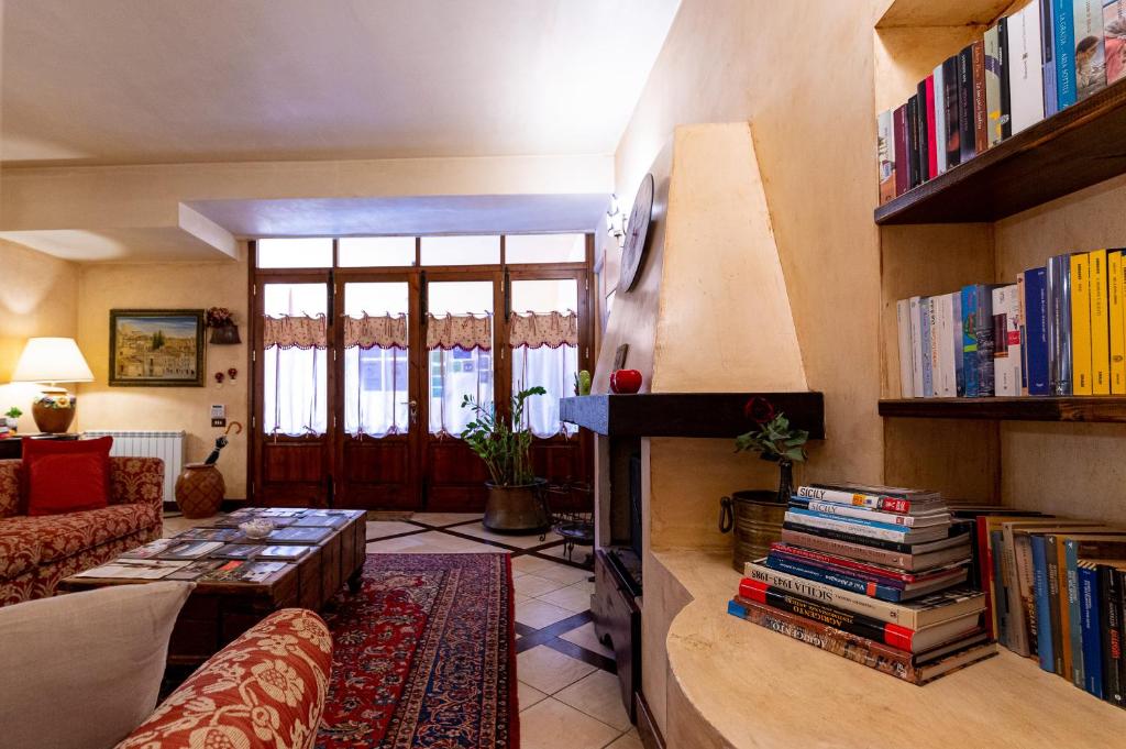 Posezení v ubytování B&B Le Sorelle