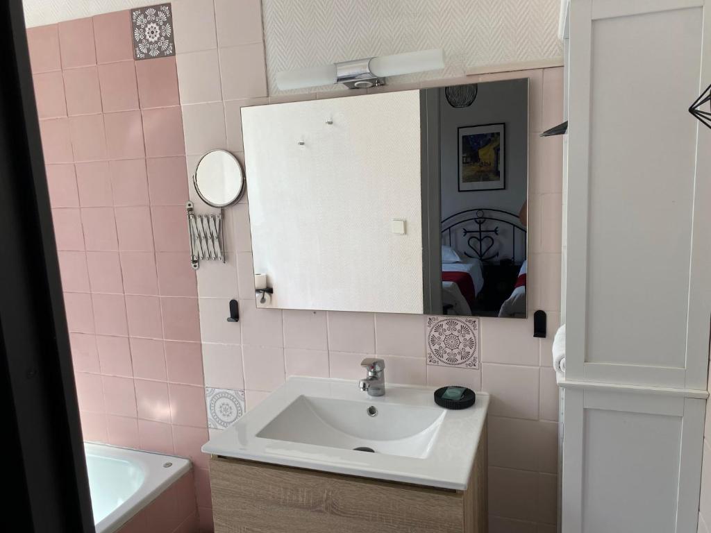 Koupelna v ubytování Hostellerie De La Source