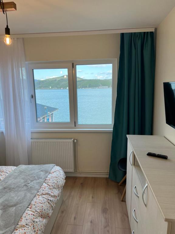 TV a/nebo společenská místnost v ubytování GuestHouse Mili