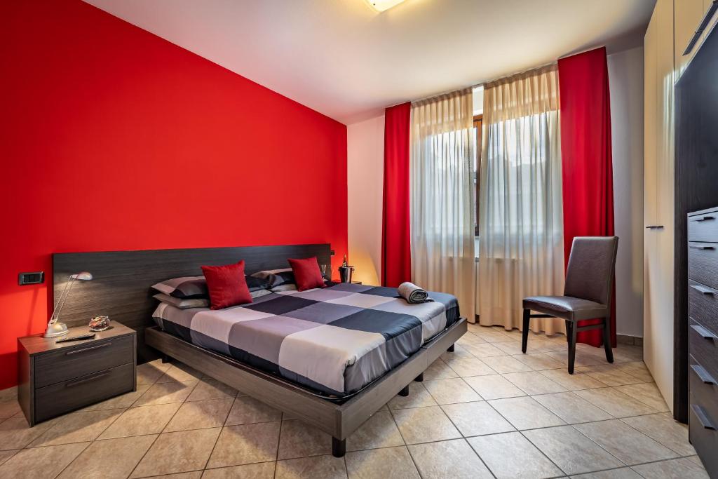 Postel nebo postele na pokoji v ubytování Residence Arianna