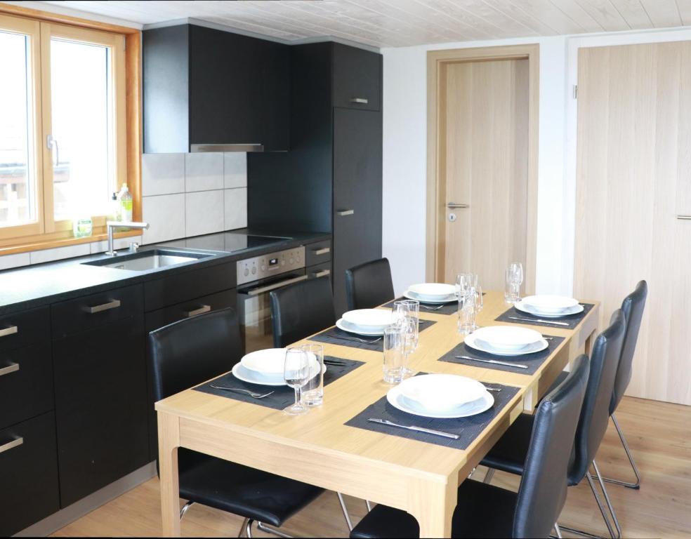 Kuchyň nebo kuchyňský kout v ubytování Energy Lodge