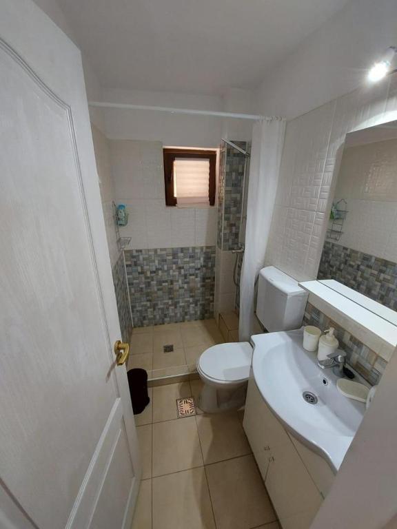Koupelna v ubytování Casa Sarti