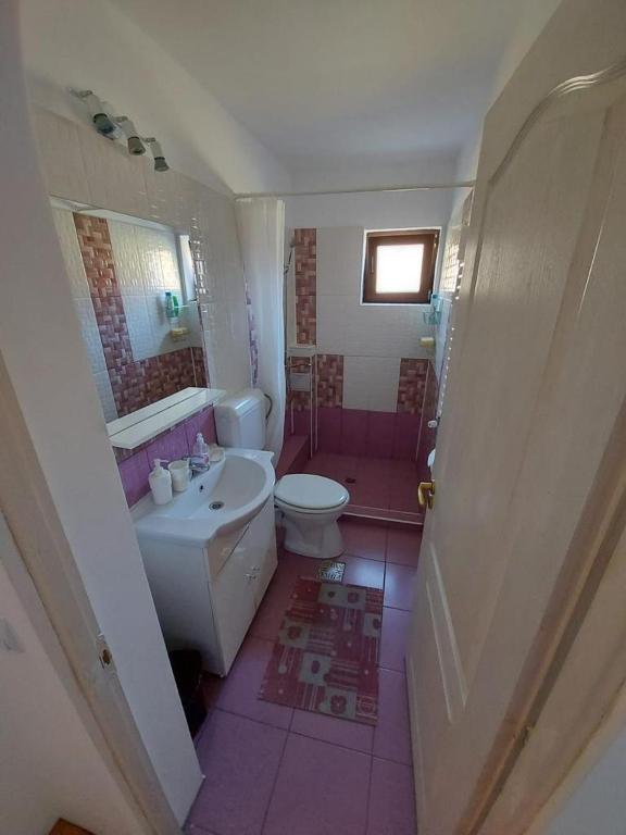 Koupelna v ubytování Casa Sarti