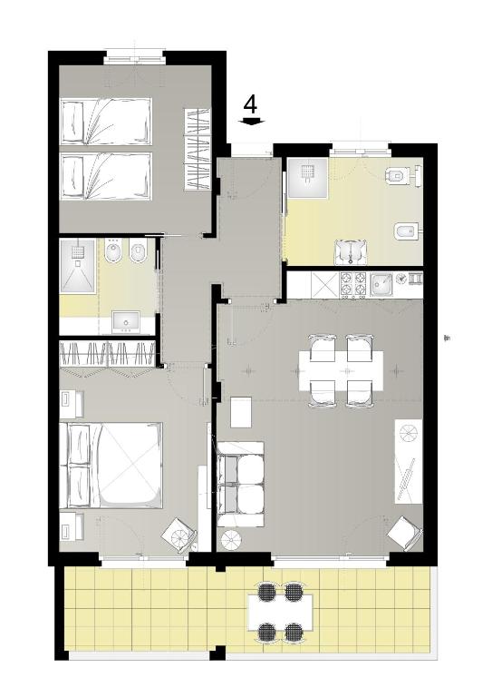 Κάτοψη του Residence Le Primule
