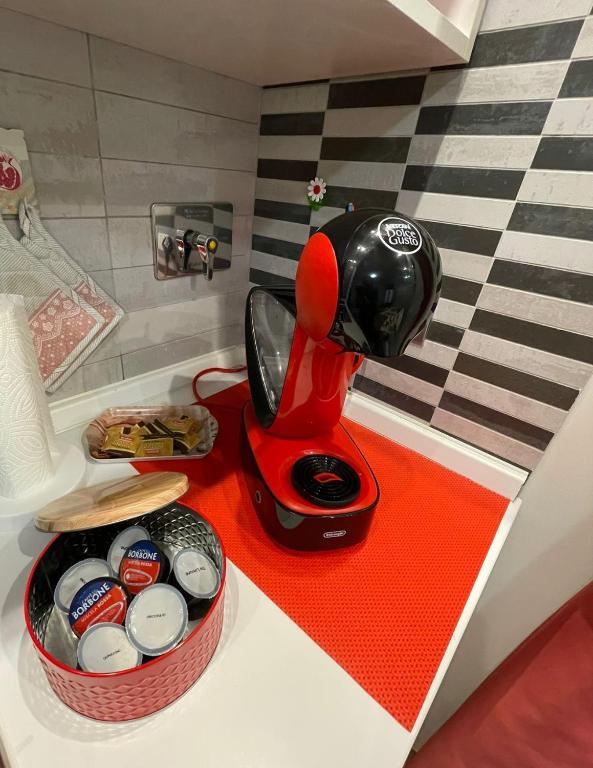Kuchyň nebo kuchyňský kout v ubytování B&B La Fisarmonica