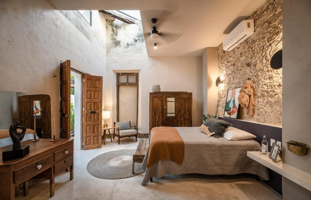Posezení v ubytování Casona Origen Merida