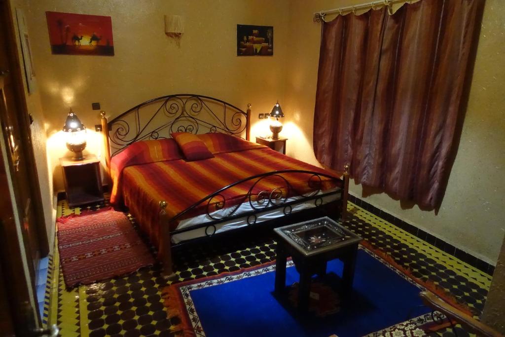 Postel nebo postele na pokoji v ubytování Maison Vallée Du Ziz