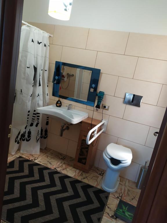 Koupelna v ubytování B&B Zia Delia