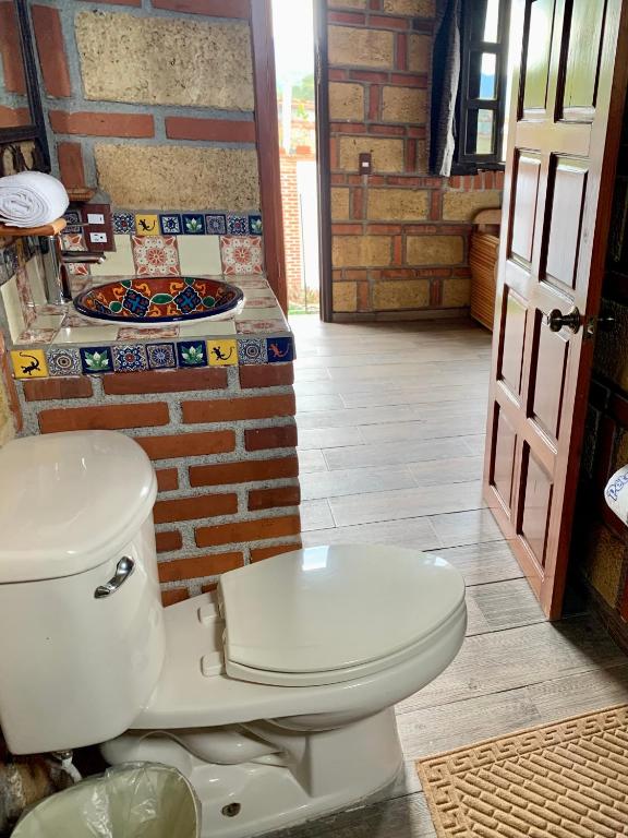 Koupelna v ubytování Hotel La Condesa