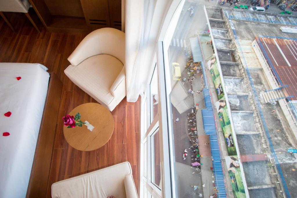 Balkón nebo terasa v ubytování Centre Hotel