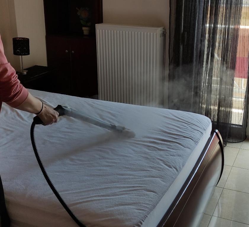 Posteľ alebo postele v izbe v ubytovaní MariZot Apartment