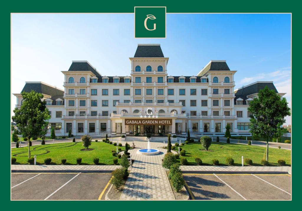 a rendering of the front of a large building at Gabala Garden Hotel in Gabala