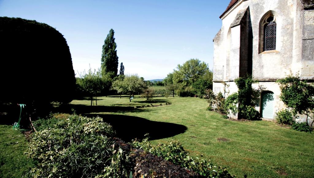 Chambre jaune MANOIR DE LA VOVE Perche - Habitación Doble Con Vista Al Jardín