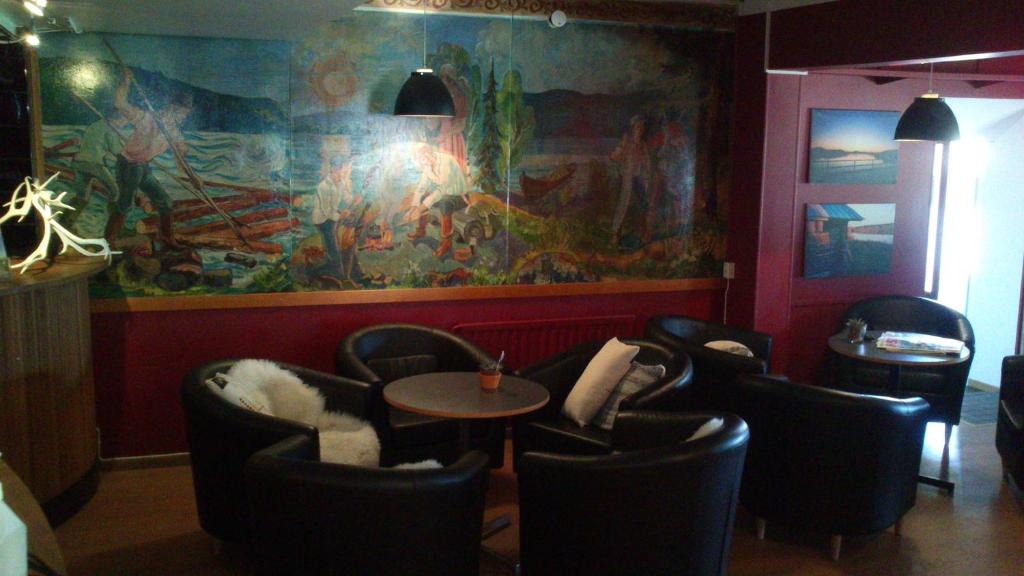 Posezení v ubytování Hotel Lapland River