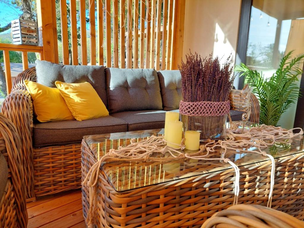 A seating area at MiraMa MobileHome