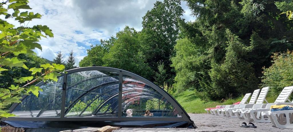 Zahrada ubytování Ubytování v soukromí - Apartmán MERAN