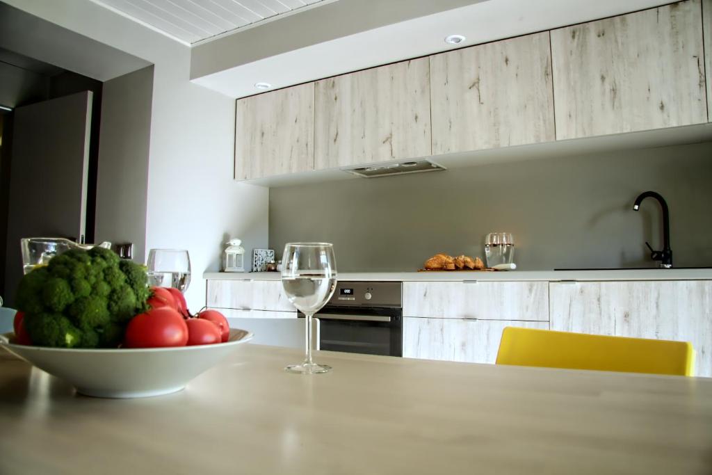 Kuchyň nebo kuchyňský kout v ubytování Kwiatowa6 Apartamenty Szczawnica