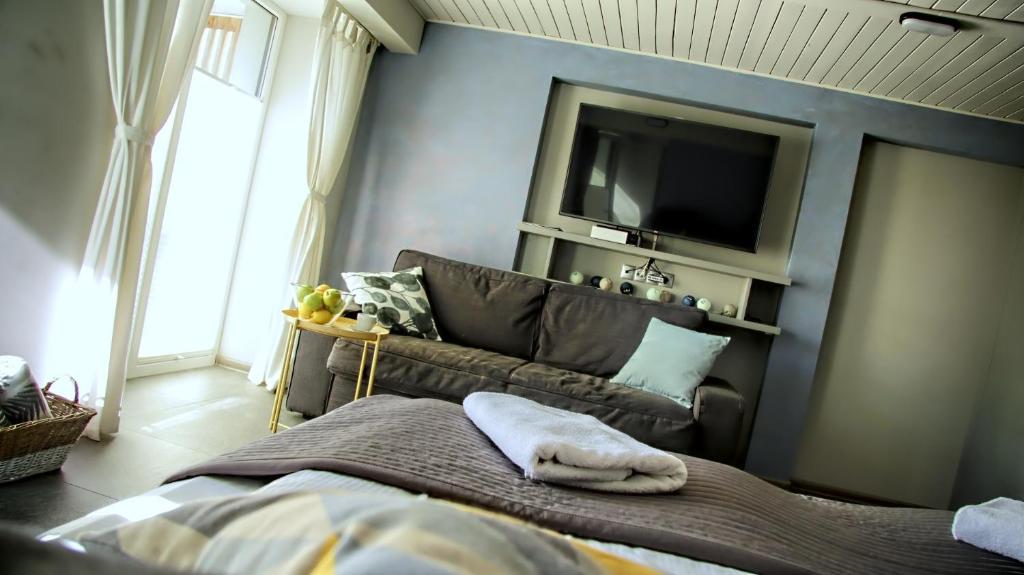 Posezení v ubytování Kwiatowa6 Apartamenty Szczawnica