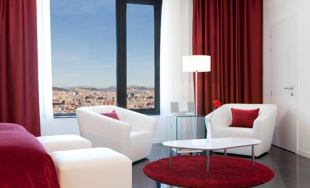 אזור ישיבה ב-Hotel Porta Fira 4* Sup
