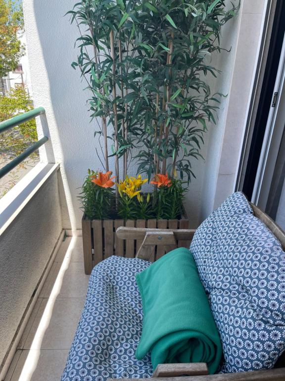 Balkón nebo terasa v ubytování BestHomeStay- Caparica Beach Lisbon