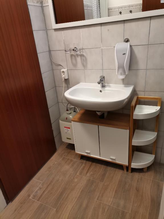 Uma casa de banho em Pension Prem