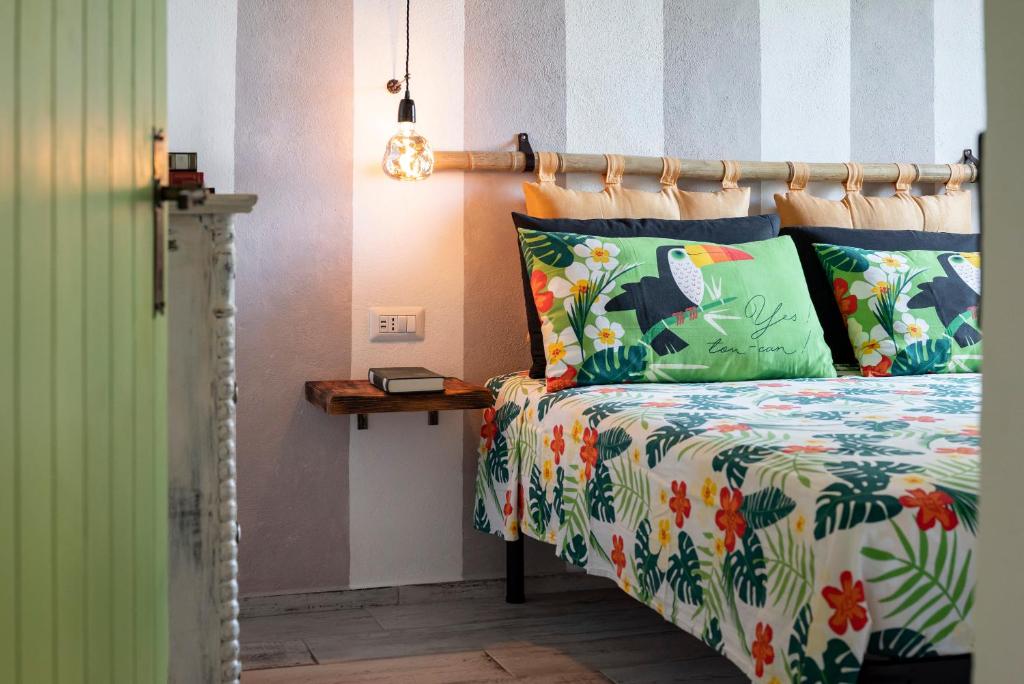 Łóżko lub łóżka w pokoju w obiekcie Residenza Castello di Valli