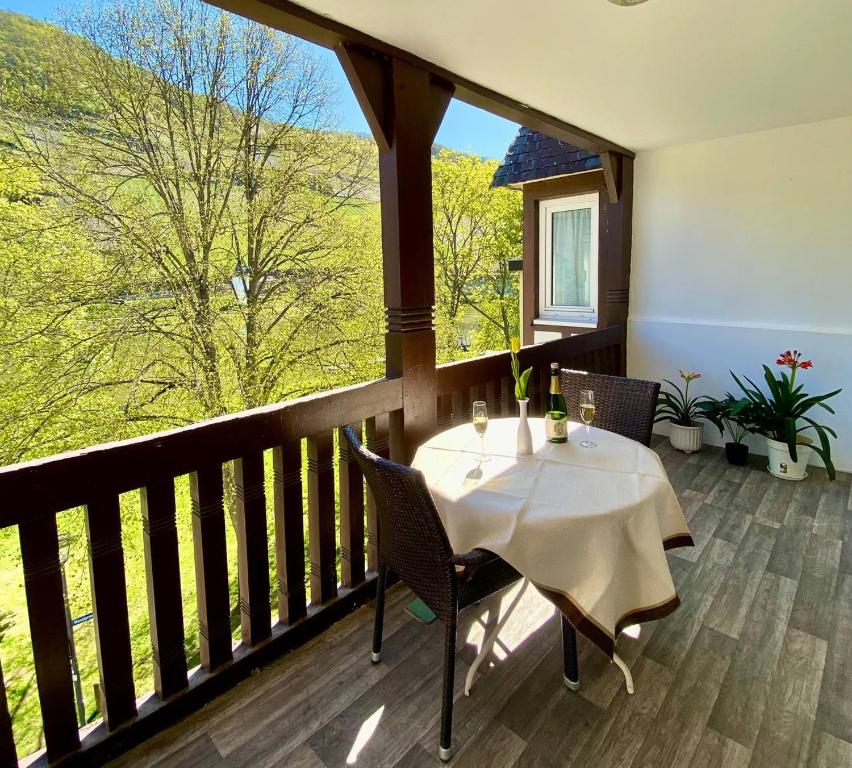 Balkón nebo terasa v ubytování Hotel Krone Riesling