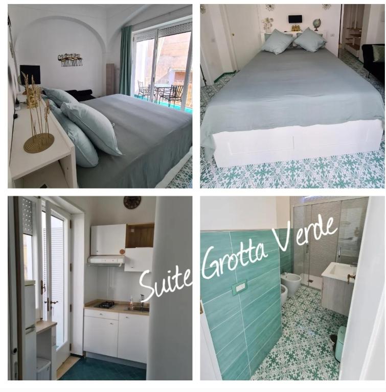 Łóżko lub łóżka w pokoju w obiekcie Casa Leucosia Suites