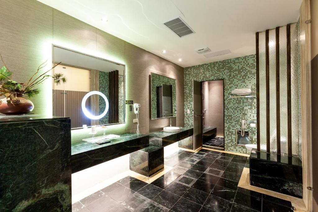 Koupelna v ubytování Six Star Motel-Zhongli
