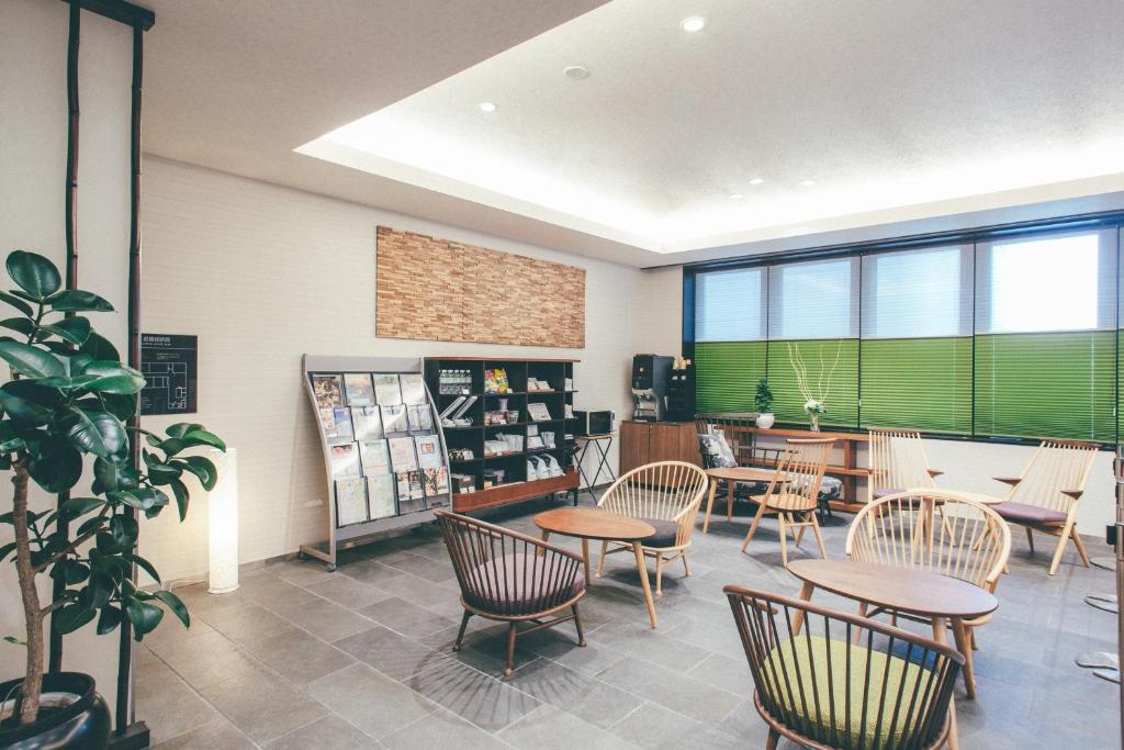 พื้นที่นั่งเล่นของ Hotel Kuretakeso Takayama Ekimae