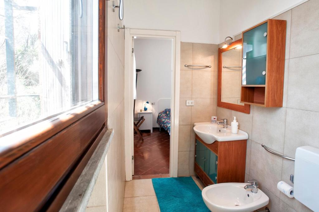 Koupelna v ubytování Casa Vacanze Tana della Volpe