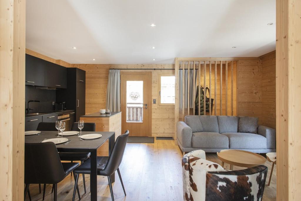Posezení v ubytování Polaris 1 005 - LUXE & SKI LIFT apartment 6 pers