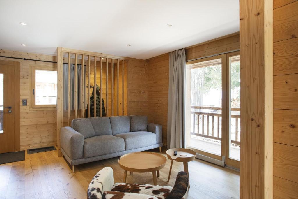 Posezení v ubytování Polaris 1 005 - LUXE & SKI LIFT apartment 6 pers