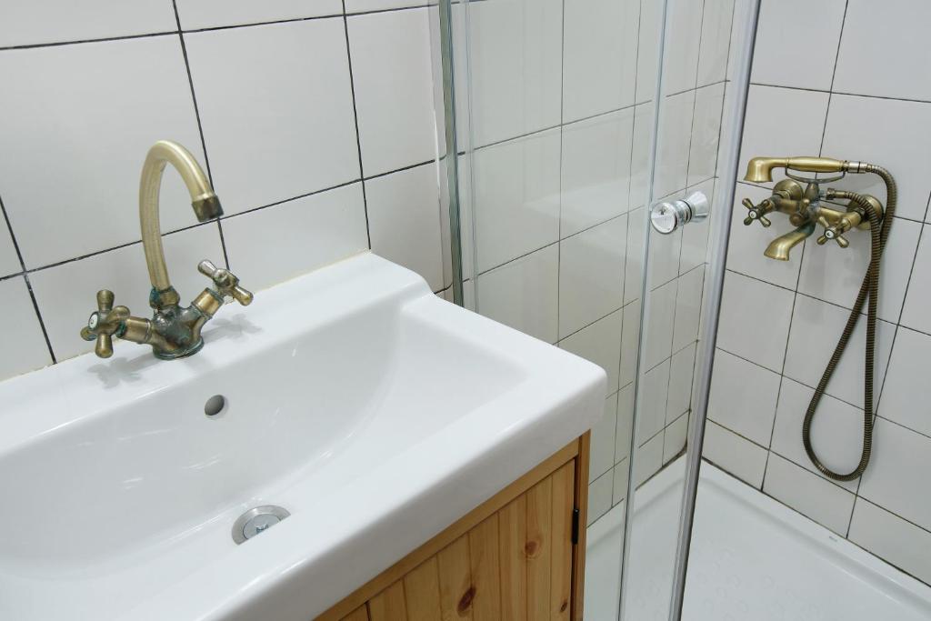A bathroom at Casa Mamayana