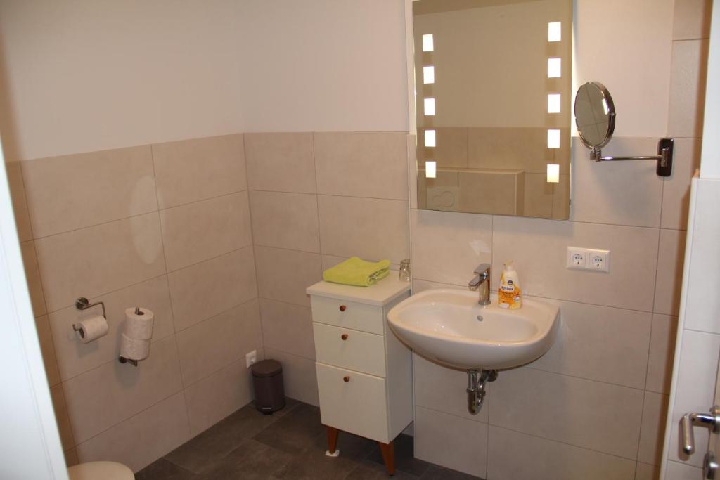Koupelna v ubytování Workers Appartements Kreuzwirt