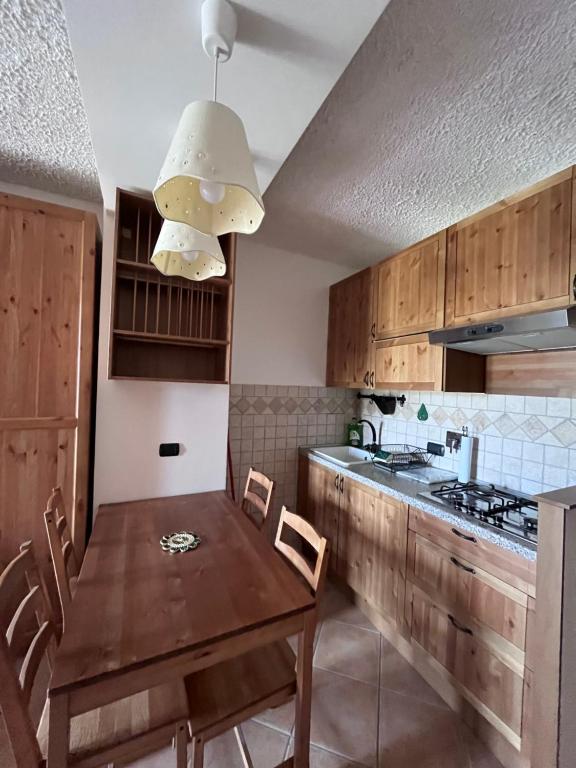 Kuchyň nebo kuchyňský kout v ubytování 5 confini Terminillo