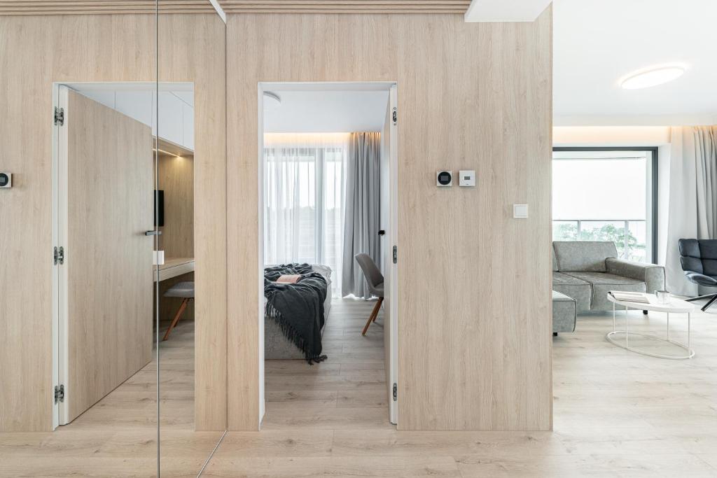 Posedenie v ubytovaní Apartament MORSKIE WIDOKI Natural Baltic Darłówko