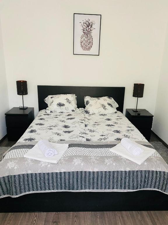 Postel nebo postele na pokoji v ubytování Villa007