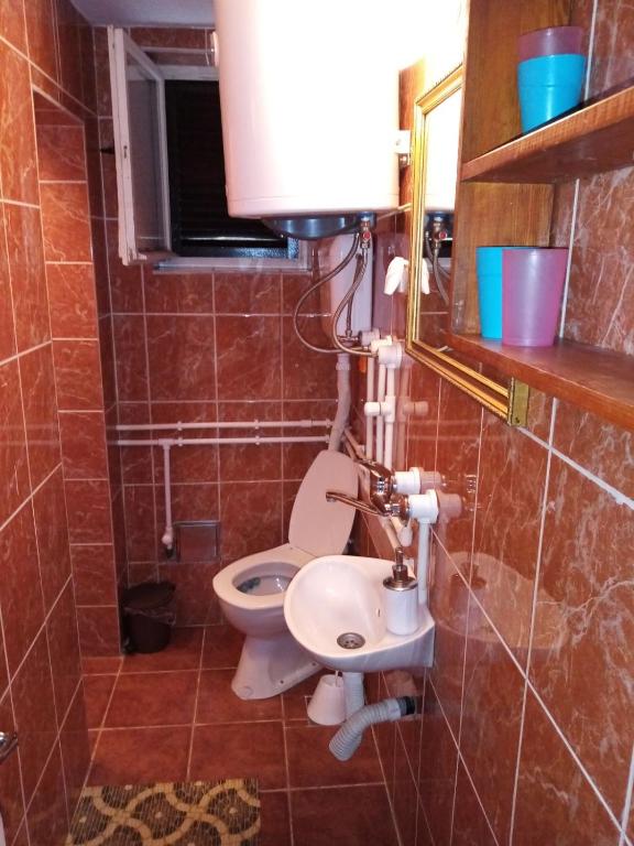 Koupelna v ubytování Apartman Jovanovic-Rudnik