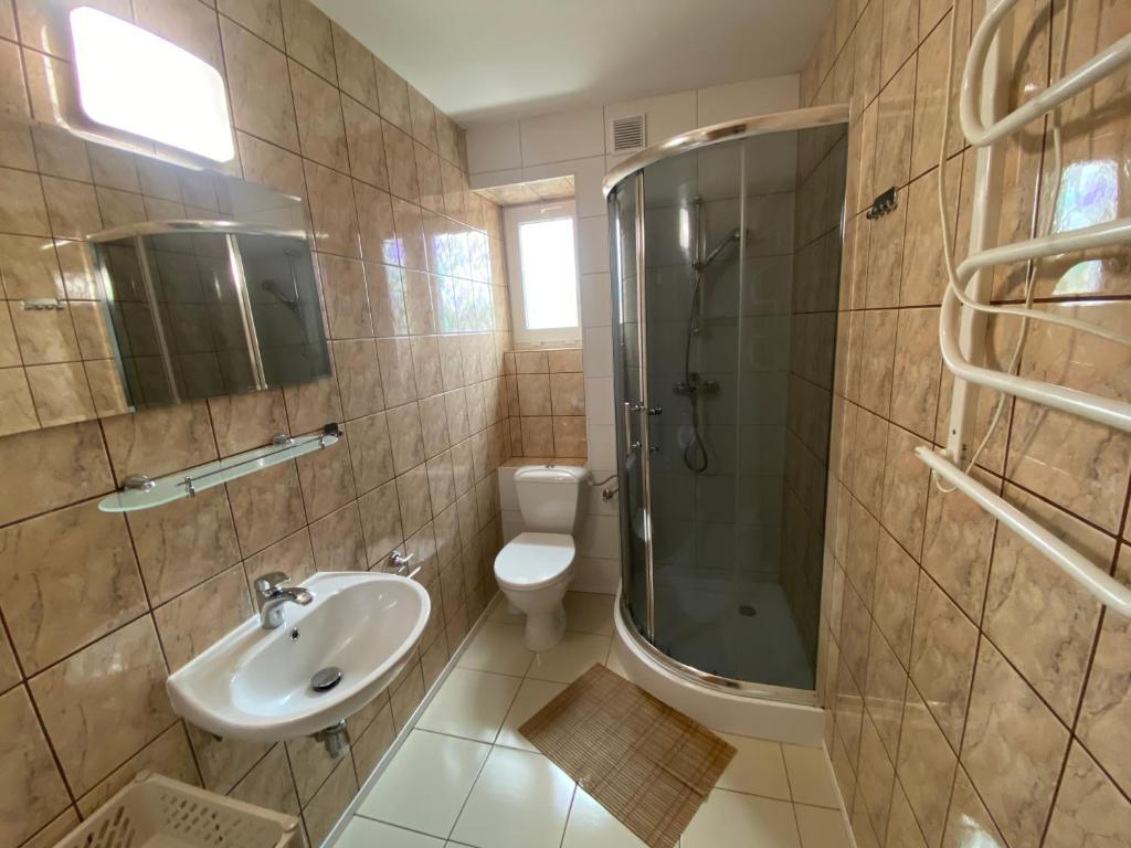 Koupelna v ubytování Villa Horyzont