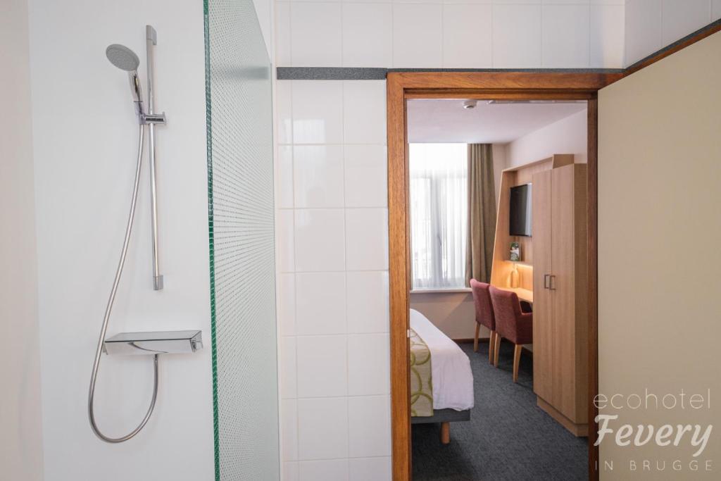 Koupelna v ubytování Hotel Fevery