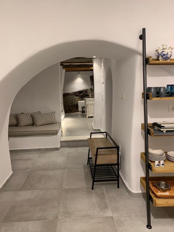 Kuchyň nebo kuchyňský kout v ubytování Serenity Living Platia, Tinos
