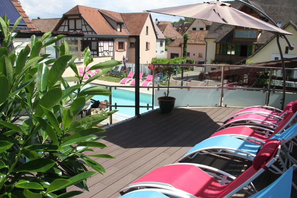les Gîtes 2-4 pers Rémy HEROLD - Appartement Avec Vue De La Piscine