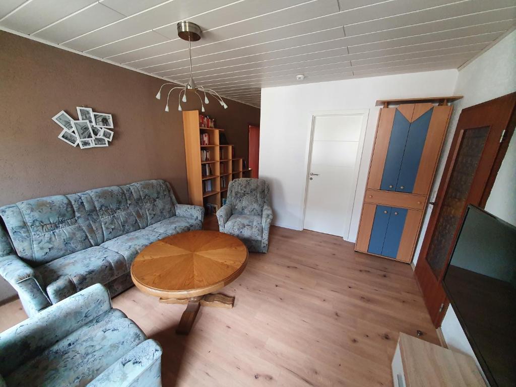 Posezení v ubytování Ferienwohnung Hofmann