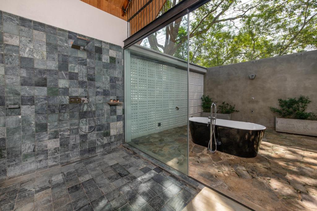 Patio nebo venkovní prostory v ubytování Arachchi Heritage
