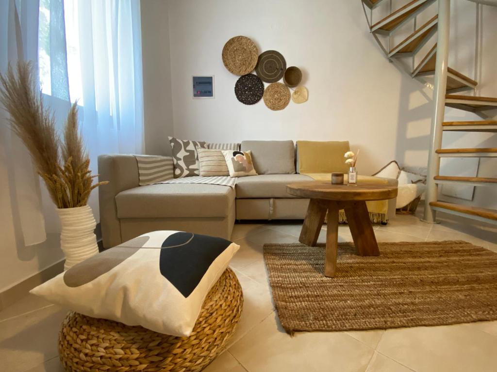 Posezení v ubytování Celestia Apartments