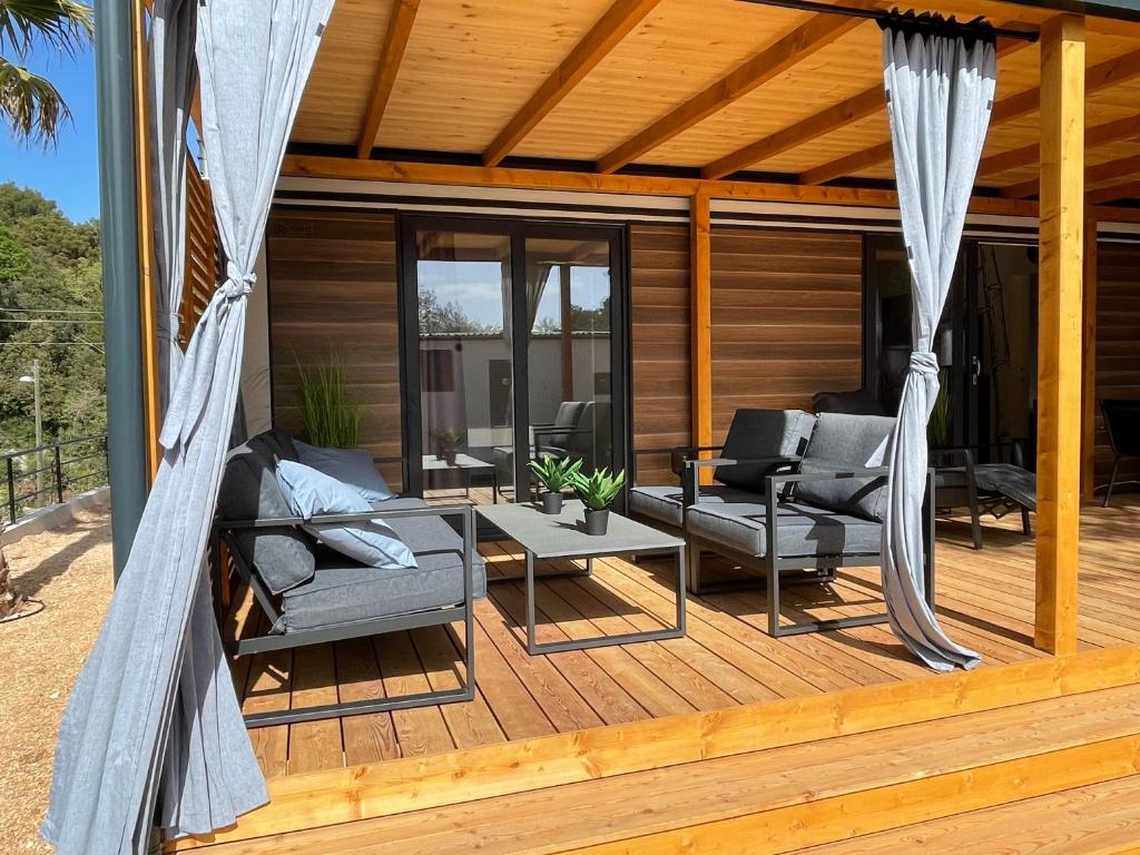 Posezení v ubytování Mobile Home BARTOL de LUX